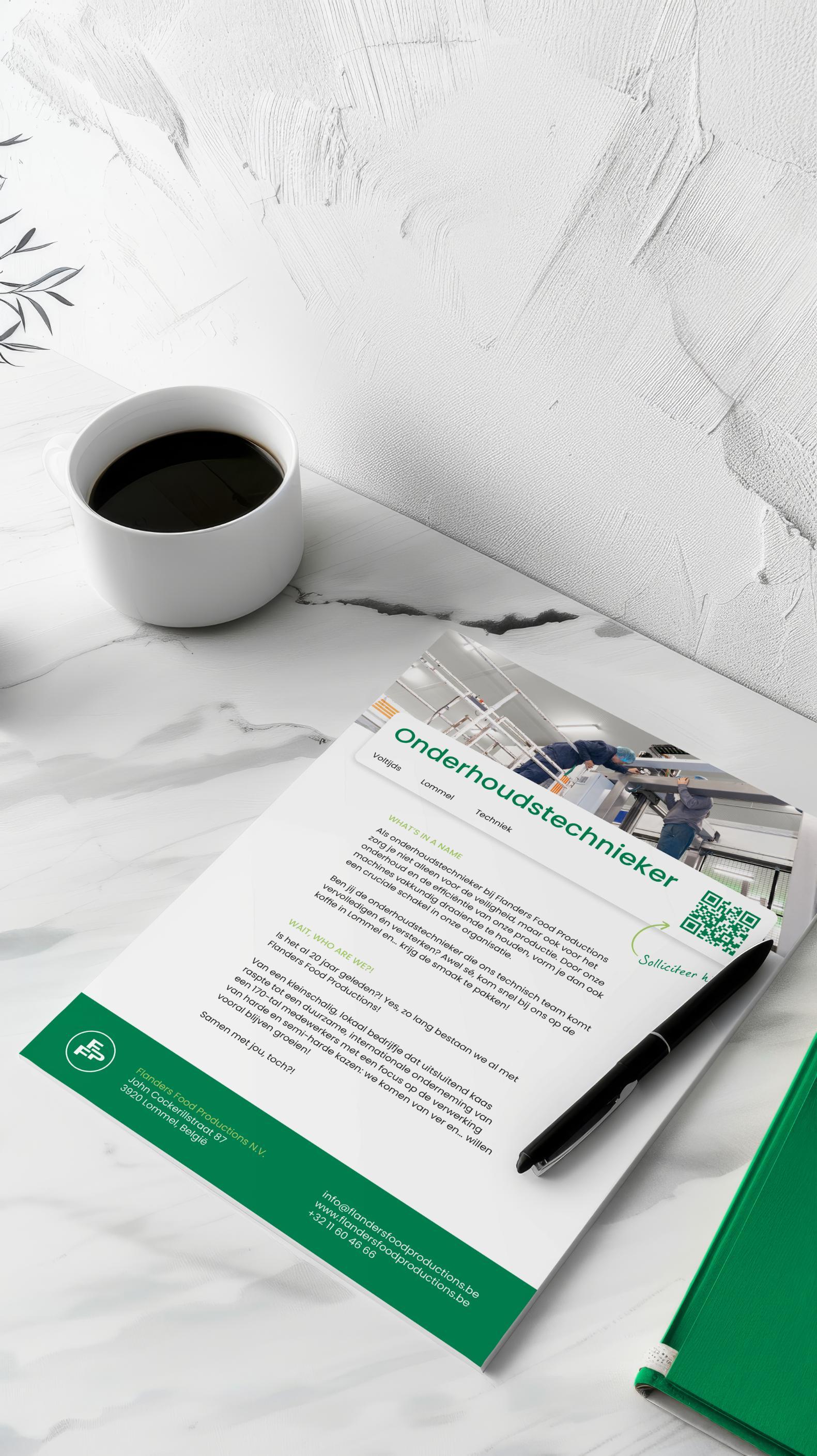 Hoe Flanders Food Productions haar nieuwe identiteit doortrok tot op de werkvloer: met echte mensen, een helder verhaal en een slimme ‘werken bij’-aanpak.