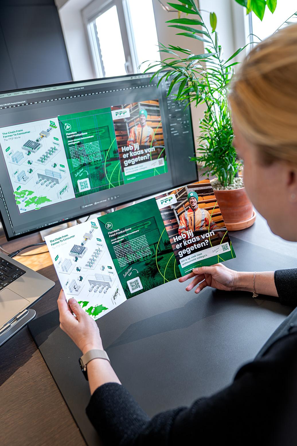 Hoe Flanders Food Productions haar nieuwe identiteit doortrok tot op de werkvloer: met echte mensen, een helder verhaal en een slimme ‘werken bij’-aanpak.