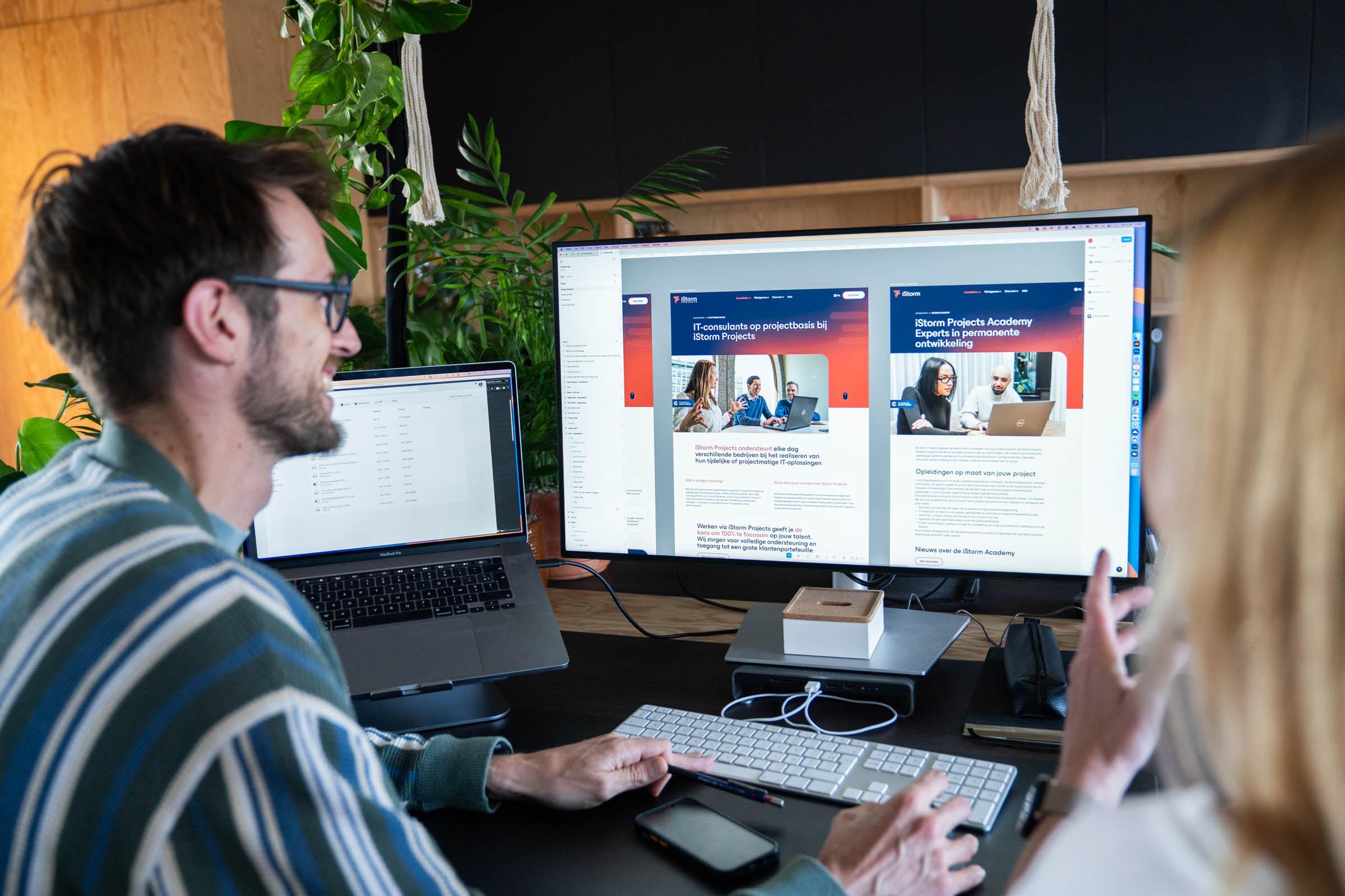 iStorm | bts webdesign Perfect Pixel gaf iStorm een frisse, toekomstgerichte rebranding met een nieuwe merkstrategie, website en communicatie.