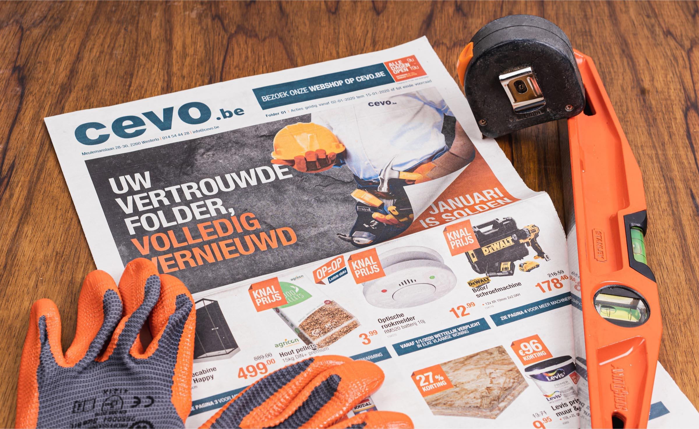 ntdek hoe Perfect Pixel het Cevo Bouwmarkt-magazine vernieuwde met een modern kleurenpalet en intuïtieve indeling, voor een warm en eigentijds resultaat.