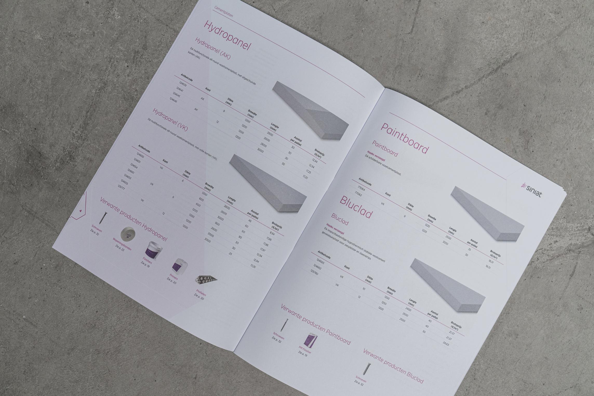 Zijn prijslijsten voor bouwmaterialen saai? Niet die van Promat en Siniat. Zij vertrouwden op Perfect Pixel voor hun visuele identiteit. Bekijk hier het resultaat.