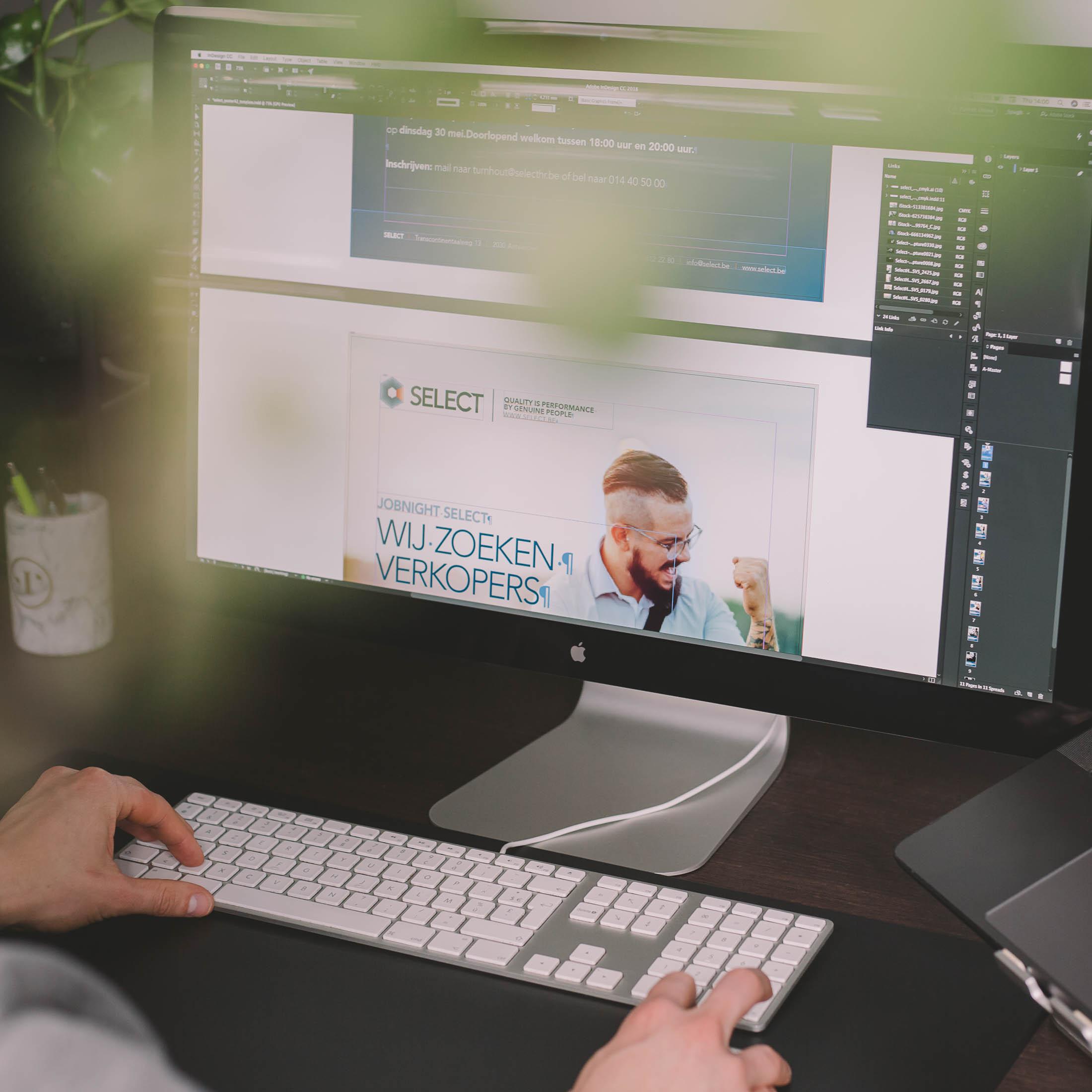 Perfect Pixel ondersteunt Select met een rebranding en consistente communicatie die hun kernwaarden wereldwijd uitstraalt.